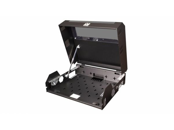Equip ESF-05-B, Veggmonterbar hylle, 2U/3U, 30 kg, Nøkkellås, Rack skinner, 8,5 kg