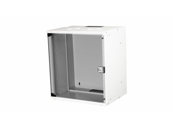 Equip EWM-12-5440-G, Väggmonterat stativ, 12U, Nyckellås, 12,5 kg, Ljusgrå