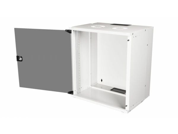Equip EWM-12-5440-G, Veggmonterbar hylle, 12U, Nøkkellås, 12,5 kg, Lysegrå