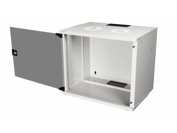 Equip EWM-09-5440-G, Veggmonterbar hylle, 9U, Nøkkellås, 10,3 kg, Lysegrå