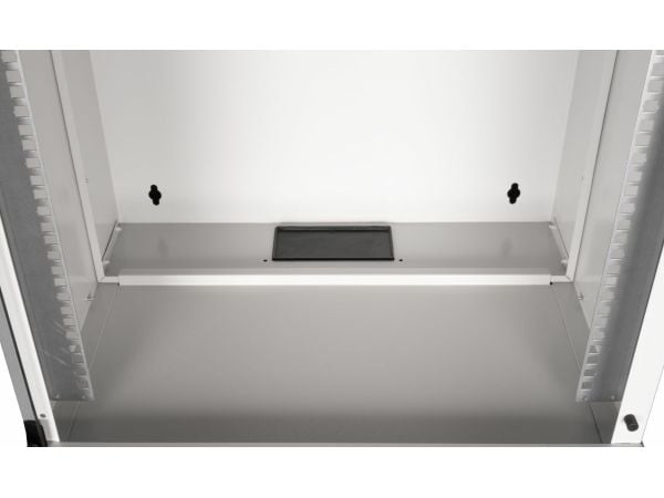 Equip EWM-09-5440-G, Veggmonterbar hylle, 9U, Nøkkellås, 10,3 kg, Lysegrå