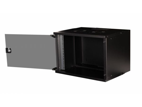 Equip EWM-07-5440-B, Veggmonterbar hylle, 7U, Nøkkellås, 9,06 kg, Sort
