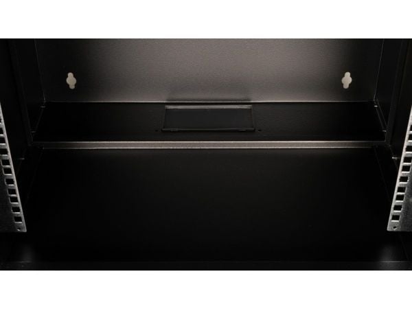 Equip EWM-07-5440-B, Veggmonterbar hylle, 7U, Nøkkellås, 9,06 kg, Sort