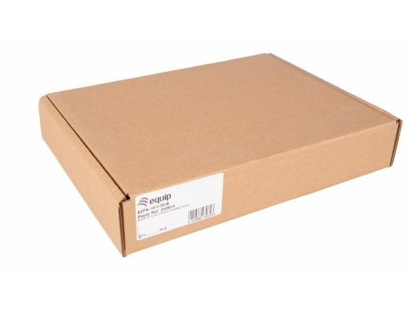 Equip EZFS-10-1-20-B, Rackhylle, Sort, 1U, Tyrkia, 25,4 cm (10"), 255 mm