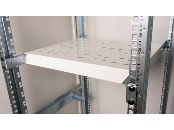Equip EZVS-19-1-35-G, Rackhylle, Lysegrå, 100 kg, 1U, Tyrkia, 48,3 cm (19")