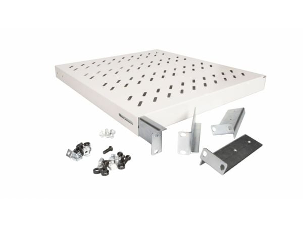 Equip EZVS-19-1-50-G, Rackhylle, Lysegrå, 100 kg, 1U, Tyrkia, 48,3 cm (19")