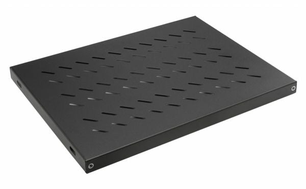 Equip EZVS-19-1-35-B, jalustahylly, musta, 100 kg, 1U, Turkki, 48,3 cm (19")