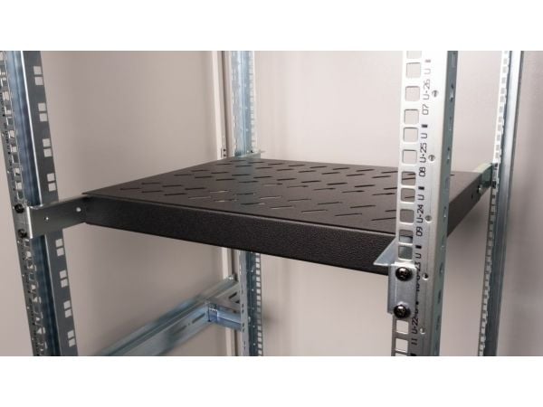 Equip EZVS-19-1-35-B, Rackhylle, Sort, 100 kg, 1U, Tyrkia, 48,3 cm (19")