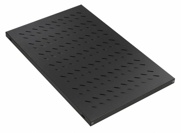 Equip EZVS-19-1-10-B, jalustahylly, musta, 100 kg, 1U, Turkki, 48,3 cm (19")