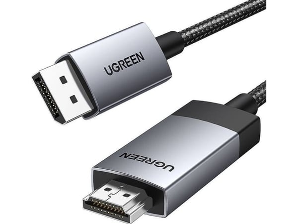 Ugreen DisplayPort / HDMI 4K 60Hz kabel 1 m - grå