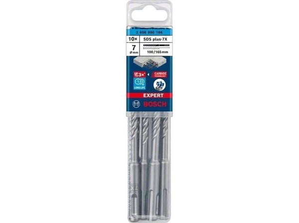 Bosch HAMMERBOR PLUS-7X 7X165MM 10 st