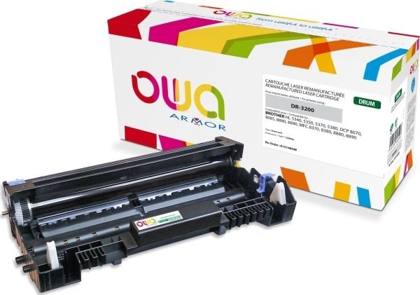 OWA - Svart - kompatibel - gjenfabrikert - trommelsett (alternativ for: Brother DR3200) - for Brother DCP-8070, HL-5340, 5350, 5370, 5380, MFC-8370...