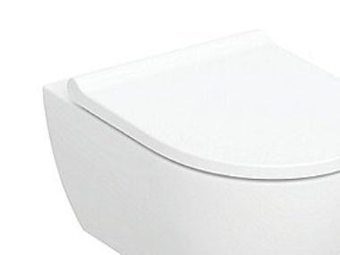 Geberit Acanto sæt væghængt toilet, skjult montering, TurboFlush, med toiletsæde: Soft close