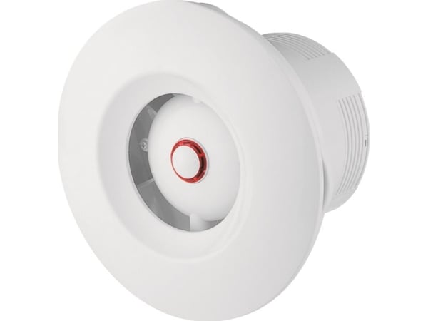 AWENTA veggvifte WXO125H Orbit fi125mm 160m3/h 16W 230V med fuktsensor og tidsbryter hvit