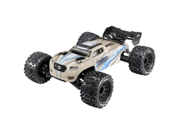 Reely Thor krittgrå børsteløs 1:10 RC-modellbil monstertruck firehjulstrekk (4WD) 100% RtR 2,4 GHz inkl. batteri, lader og senderbatterier