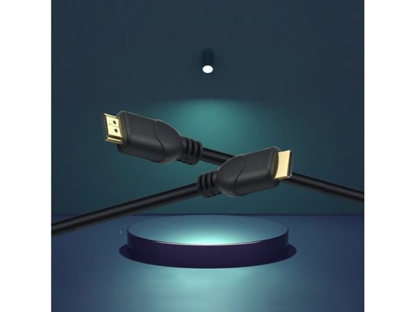 Helos tilkoblingskabel, HDMI plugg/plugg, 4K, 1,0m, sort
