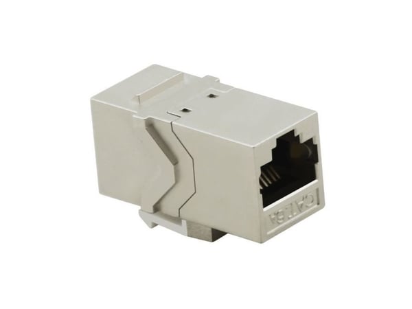 Helos 304268, Flat, Sølv, RJ-45, RJ-45, Hunkjønn, Hunkjønn