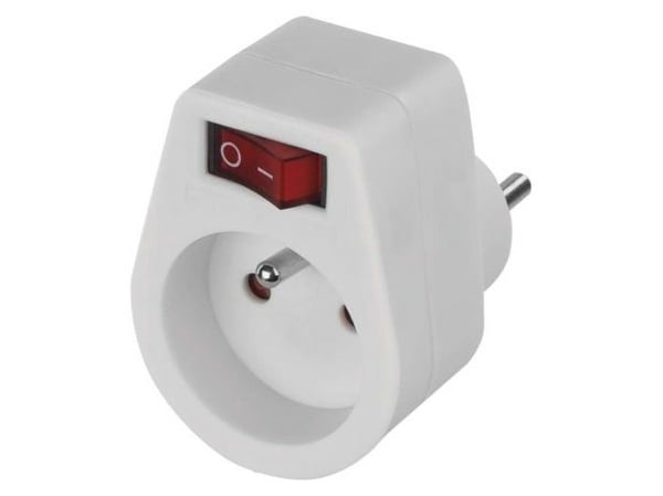 Emos P0027, 250 V, 10 A, Vit, 2300 W, Plast