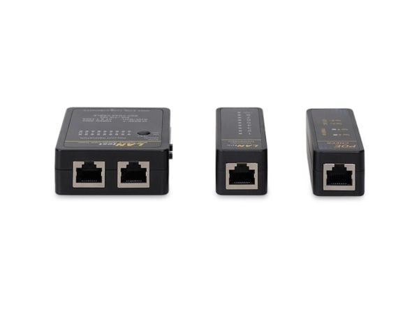 Equip 129968, BNC, RJ-11, RJ-12, RJ-45, PoE testing, Sort, 9 V, RoHS, 109 mm