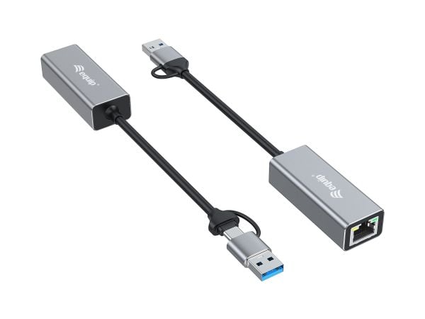 Varusteet 133495, langallinen, USB Type-A/USB Type-C, Ethernet, 2500 Mbit/s, harmaa