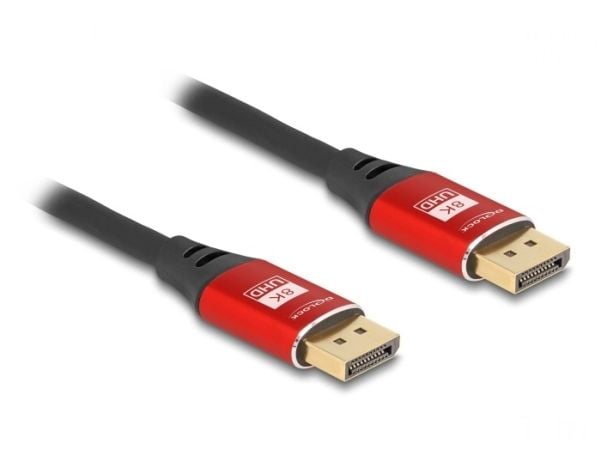 DeLOCK 80604, 1 m, DisplayPort, DisplayPort, Hanstik, Hanstik, 7680 x 4320 piksler