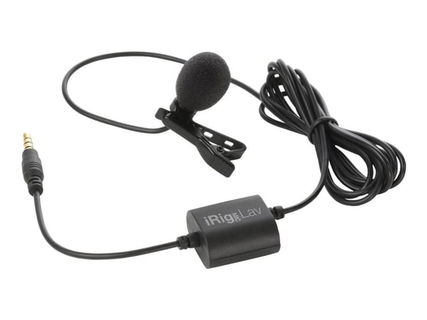 IK Multimedia iRig Mic Lav, Paikoilleen napsautettava mikrofoni, 35 dB, 30 - 16000 Hz, 3%, Langallinen, 3.5 mm (1/8")