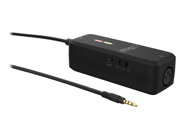 IK Multimedia iRig Pre 2 - Adapter for mikrofongrensesnitt for mikrofon, mobiltelefon, nettbrett