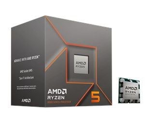AMD Ryzen 5 8400F, AMD Ryzen™ 5, Sokkel AM5, 4 nm, AMD, 8400F, 4,2 GHz