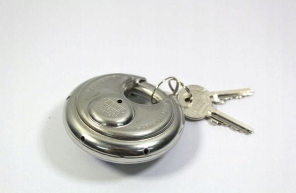 ABUS Diskus 24IB/70, Diskus, Nøkkellås, Bruk flere nøkler, Rustfritt stål, Rustfritt stål, Rustfritt stål