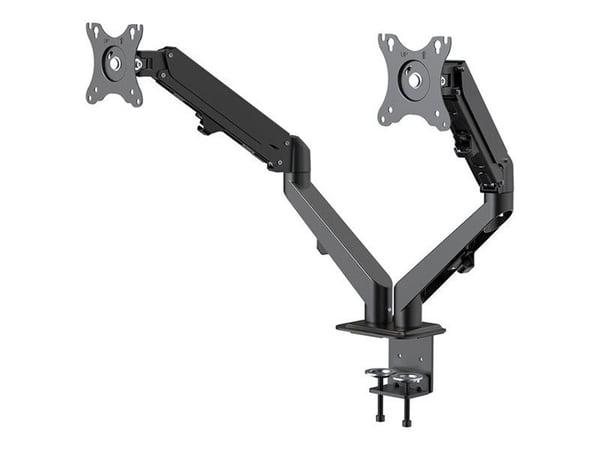 Neomounts DS70-700BL2 - Monteringssett (skrivebordsmontering) - justerbar dobbelarm i full bevegelse - for 2 LCD-skjermer - svart - skjermstørrelse...