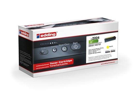 edding Toner EDD-2004 gelb yhteensopiva zu HP 125A; Canon 716 Y (CB542A; 1977B002AA)
