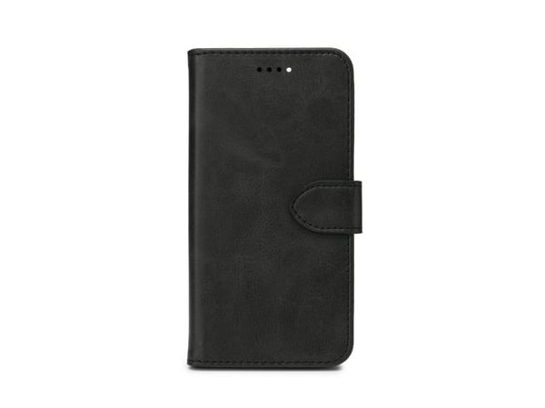eSTUFF WALES - Lommebok for mobiltelefon - polyuretan (PU) - svart - for Apple iPhone 13