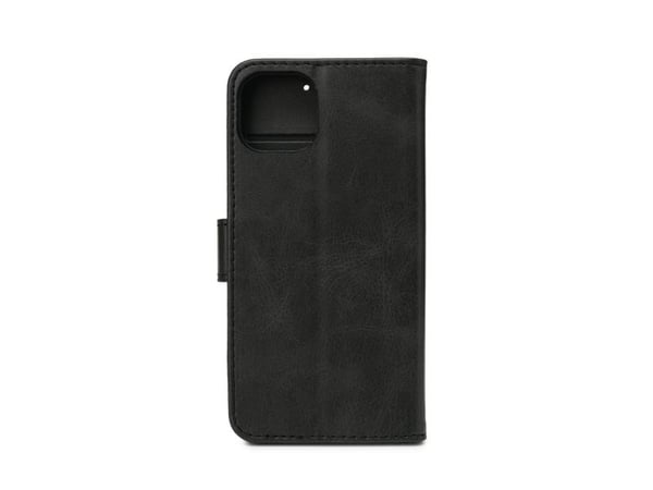 eSTUFF WALES - Lommebok for mobiltelefon - polyuretan (PU) - svart - for Apple iPhone 13