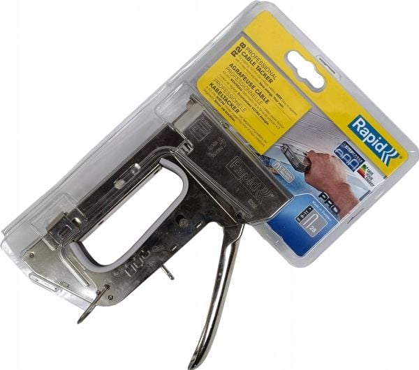 Rapid Pro kabelhäftpistol R28E för klammer 28 typ 9-11 mm (för lågspänningskablar upp till 50V, upp till 4,5 mm diameter) Rapid Pro kabelhäftpistol R28E för klammer 28 typ 9-11 mm (för lågspänningskablar upp till 50V, upp till 4,5 mm diameter)