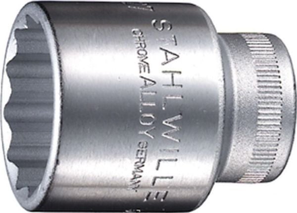 STAHLWILLE 03010014, 1 stk, 12-punkts, 14 mm, Rustfritt stål, Rustfritt stål, 38 mm