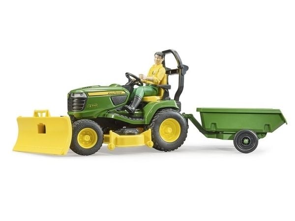 Bruder bworld John Deere Plænetraktor med trailer legetøj