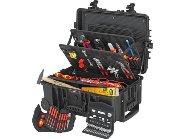 Knipex 00 21 37, Sort, Polypropylen (PP), Støvresistent, Sjokkresistent, Vannbestandig, Tyskland, 540 x 229 x 364 mm, 609 mm