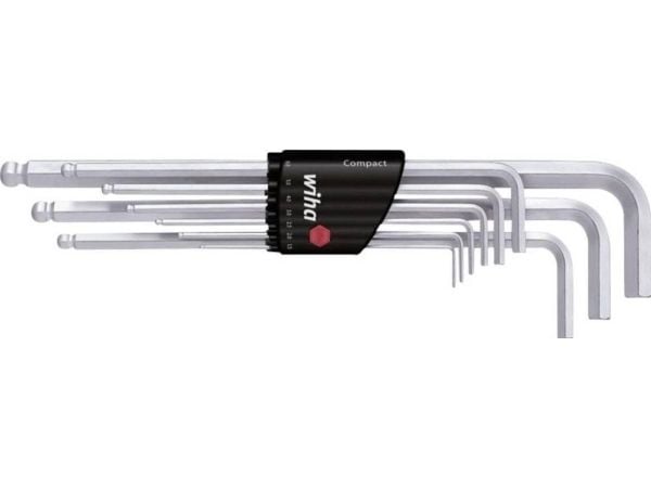 Wiha 01418, L-muotoinen kuusiokoloavainsetti, Metrinen, 9 kpl