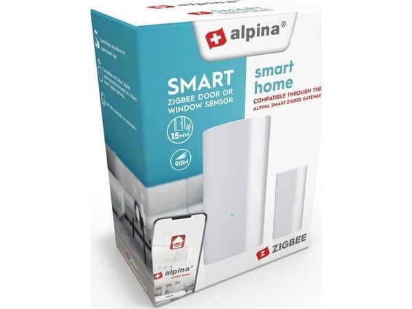 Alpina - Intelligent vindusåpningssensor Zigbee-nettverk