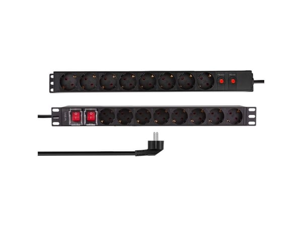 LogiLink 19 PDU 16 x CEE 7/3 socket , with overload protection and switch