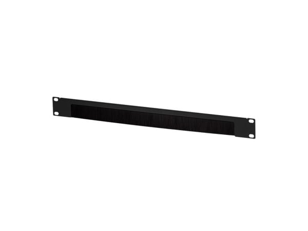 LogiLink børstelist for nettverks-/serverskap, sort dekkplate med integrert børste for 19" skap, med - 1 stk (PN103B)
