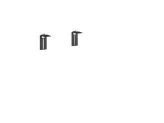 Vogel's RISE A121 - Monteringskomponent (2 monteringsbraketter) - for soundbar - svart - stativmonterbar