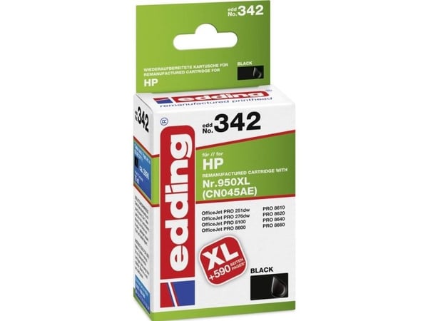 Edding-muste korvaa HP:n nro 950xl (18-342)