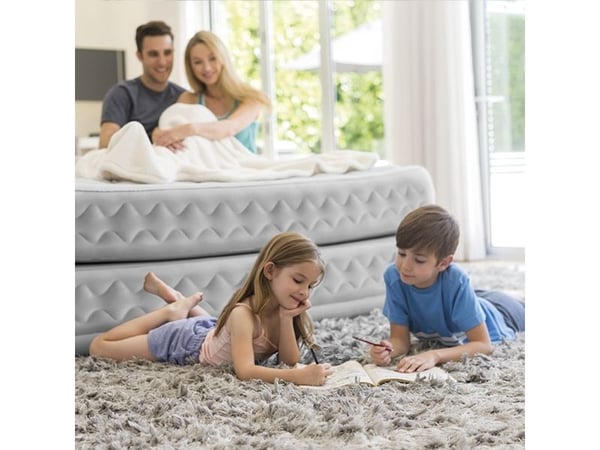 Intex DuraBeam Supreme Air-Flow, Dobbel Madrass, Rektangel, Innebygd luftpumpe