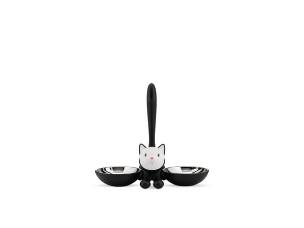 Alessi Tigrito Cat Bowl Musta