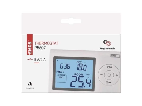 Emos P5607, Room, Hvit, AA, 1,5 V, 230 V, 5 - 35 °C