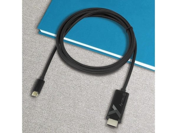 Techly sovitin Kaapeli USB-C M auf HDMI M 2.0 4K, musta 5m
