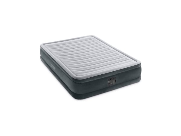 Intex DuraBeam Comfort Plush Mid-Rise, Dobbel Madrass, Rektangel, Innebygd luftpumpe