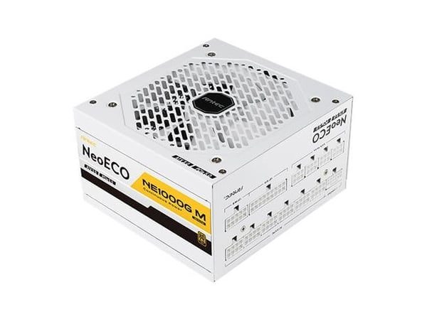 Antec Neo Eco NE1000G M - Strømforsyning (intern) - ATX12V 3.0 - 80 PLUS Gold - AC 100-240 V - 1000 watt - aktiv PFC - Europa - hvit
