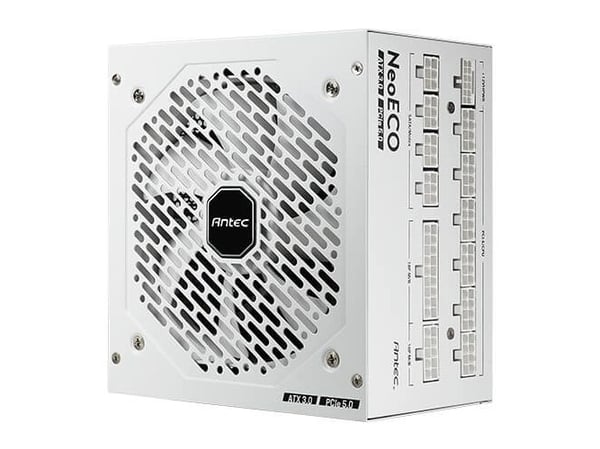 Antec Neo Eco NE1000G M - Strømforsyning (intern) - ATX12V 3.0 - 80 PLUS Gold - AC 100-240 V - 1000 watt - aktiv PFC - Europa - hvit